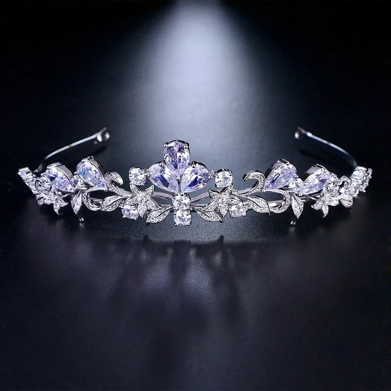 Wedding Hair Accessories - Cubic Zirconia Bridal Tiara