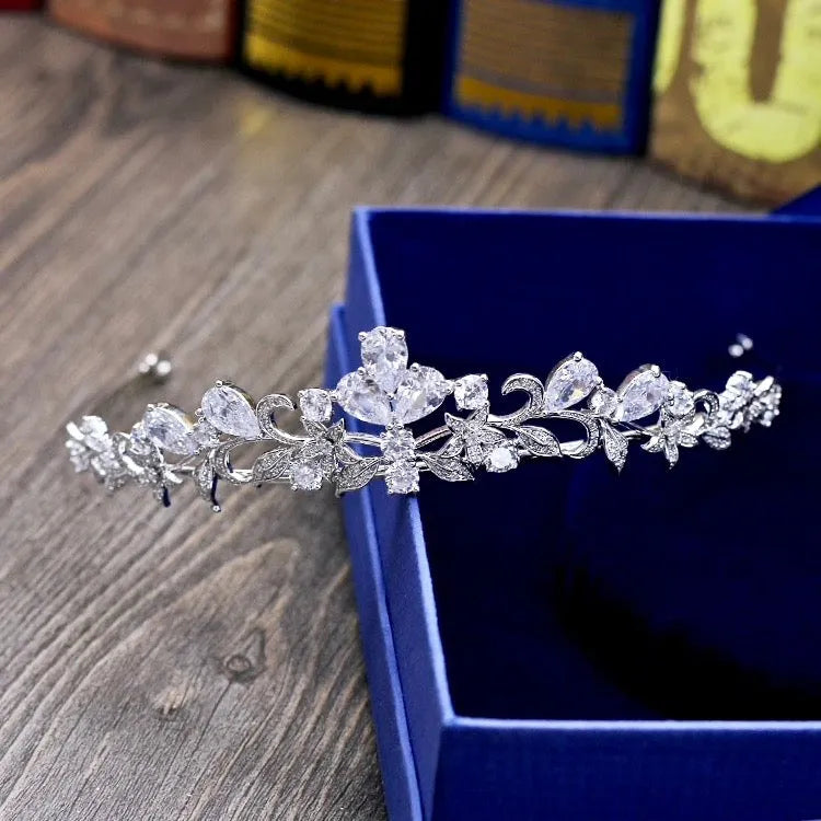 Wedding Hair Accessories - Cubic Zirconia Bridal Tiara