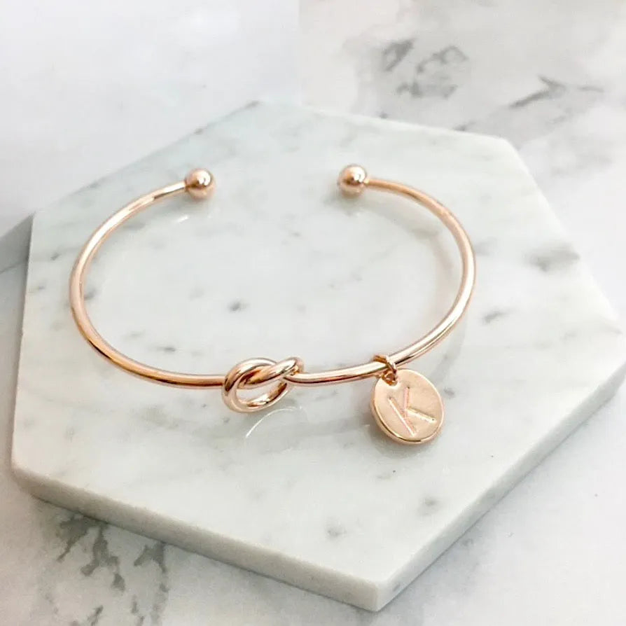Bridal Party Gifts - Knot Bracelet - Available in Silver, Rose Gold and Yellow Gold