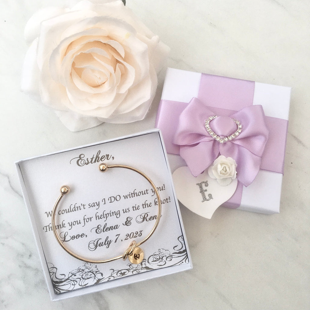 Bridal Party Gifts - Knot Bracelet - Available in Silver, Rose Gold and Yellow Gold