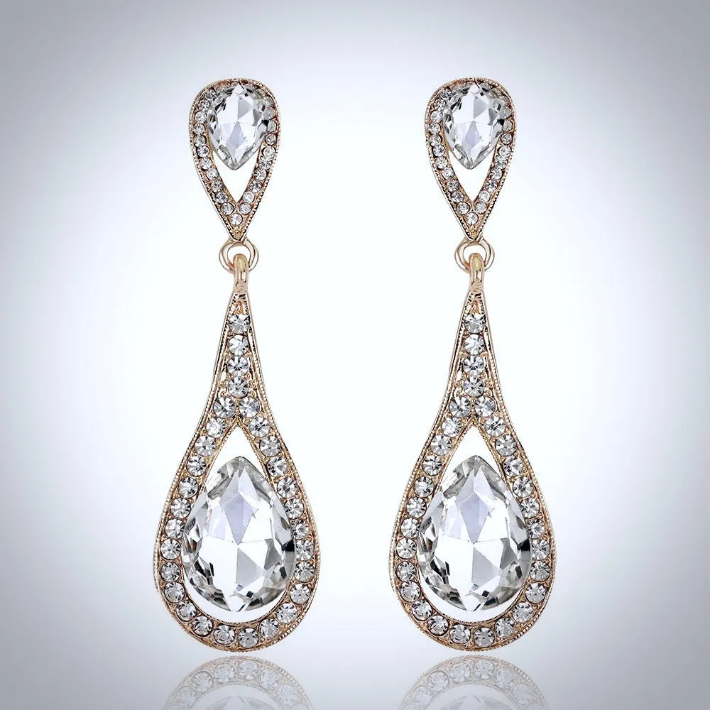 Wedding Jewelry - Crystal Bridal Earrings - More colors available