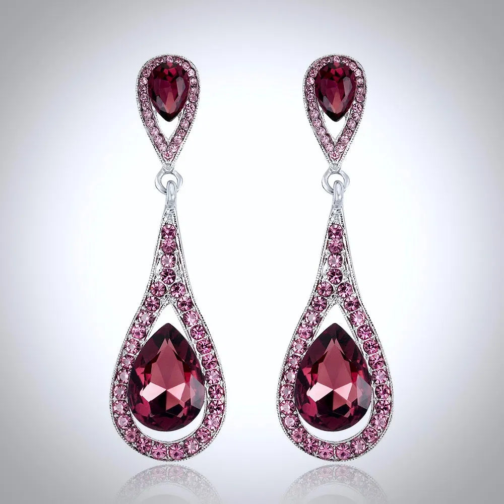 Wedding Jewelry - Crystal Bridal Earrings - More colors available