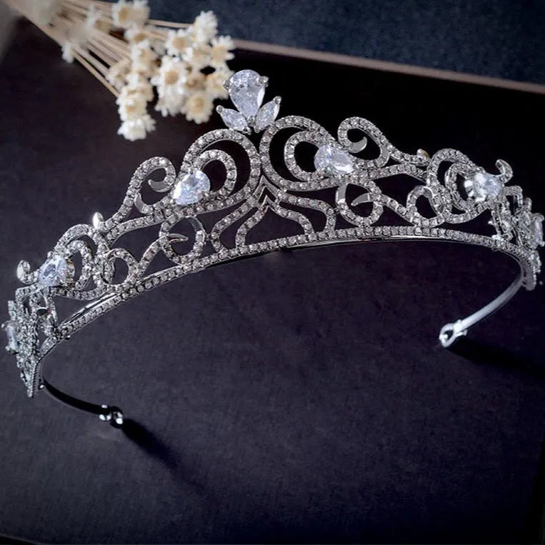 "Brielle" - Crystal Bridal Tiara 