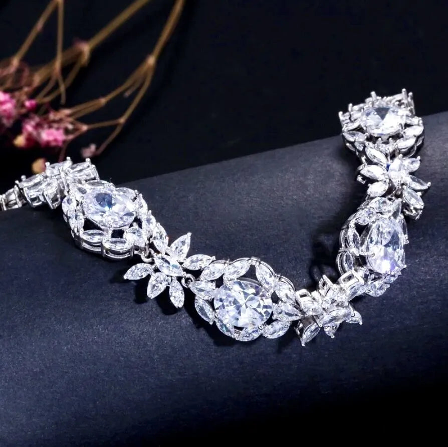 Wedding Jewelry - Cubic Zirconia Bridal Bracelet