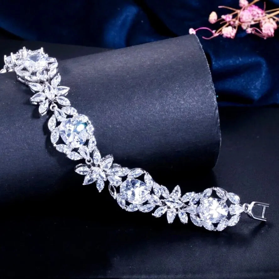 Wedding Jewelry - Cubic Zirconia Bridal Bracelet