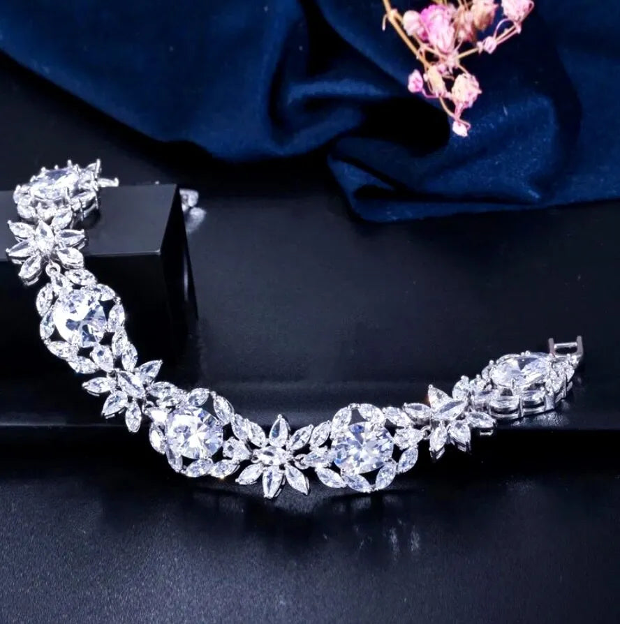 Wedding Jewelry - Cubic Zirconia Bridal Bracelet