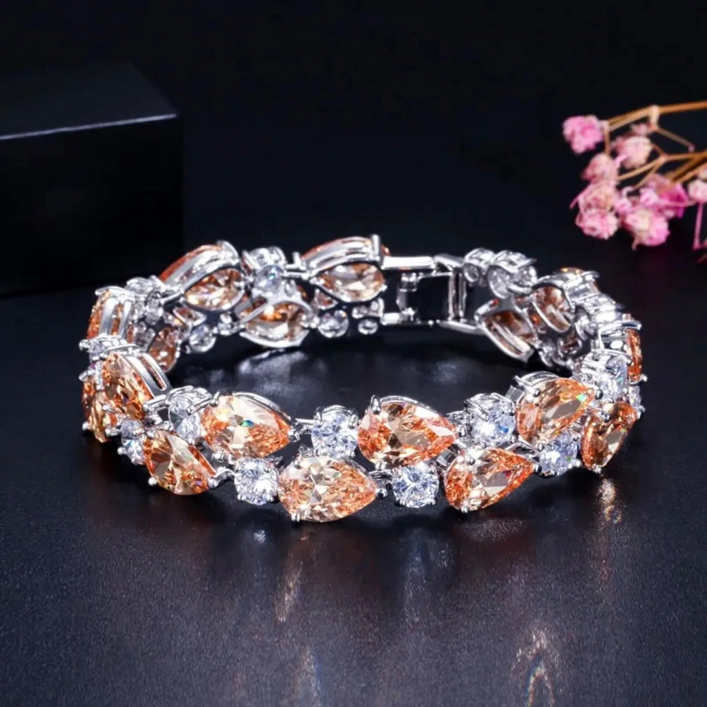 Wedding Jewelry - Cubic Zirconia Bridal Bracelet - More Colors