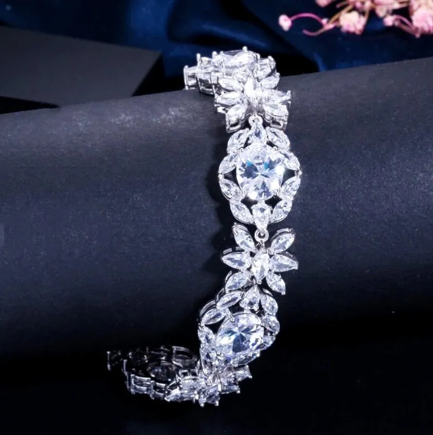 Wedding Jewelry - Cubic Zirconia Bridal Bracelet