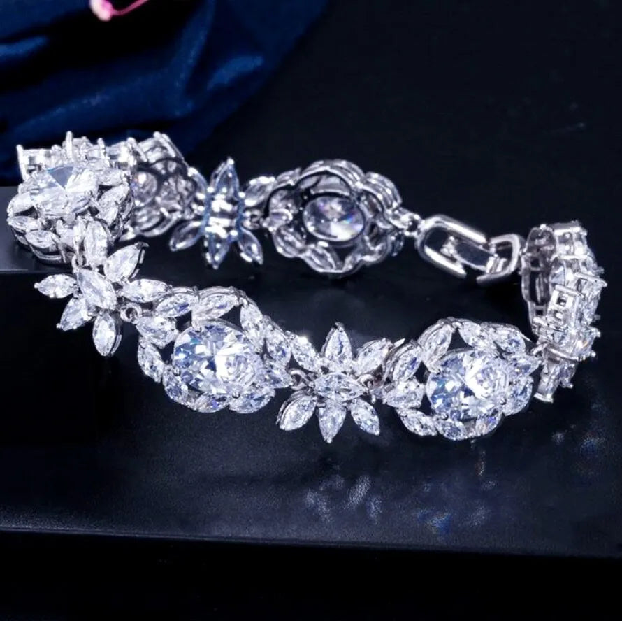 Wedding Jewelry - Cubic Zirconia Bridal Bracelet