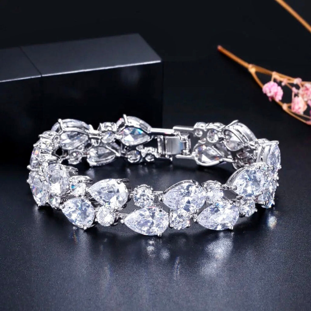 Wedding Jewelry - Cubic Zirconia Bridal Bracelet - More Colors