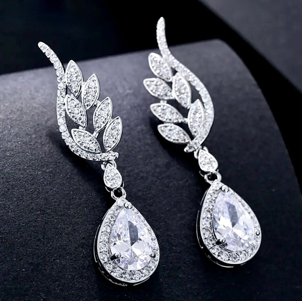 Wedding Jewelry - Cubic Zirconia Bridal Earrings - More Colors