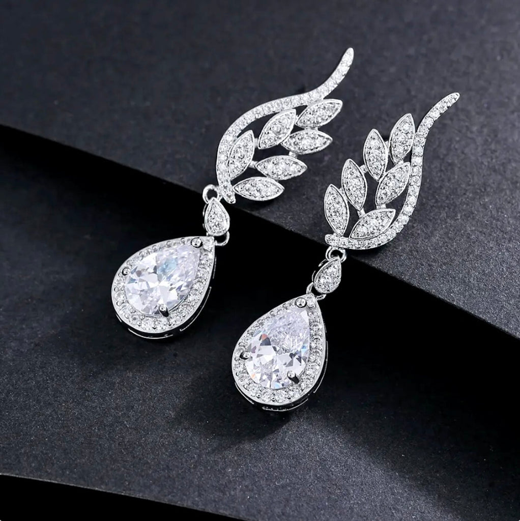 Wedding Jewelry - Cubic Zirconia Bridal Earrings - More Colors