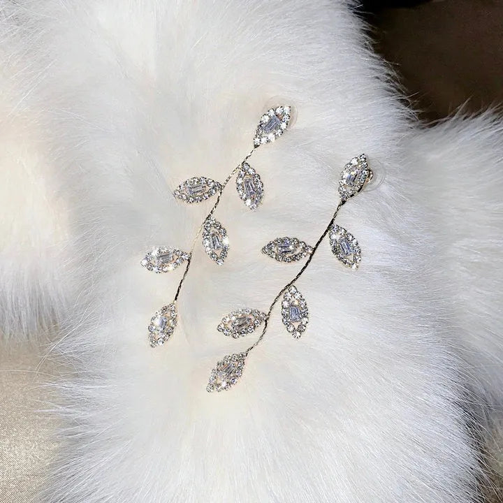 Wedding Jewelry - Cubic Zirconia Bridal Earrings - Available in Gold and Silver