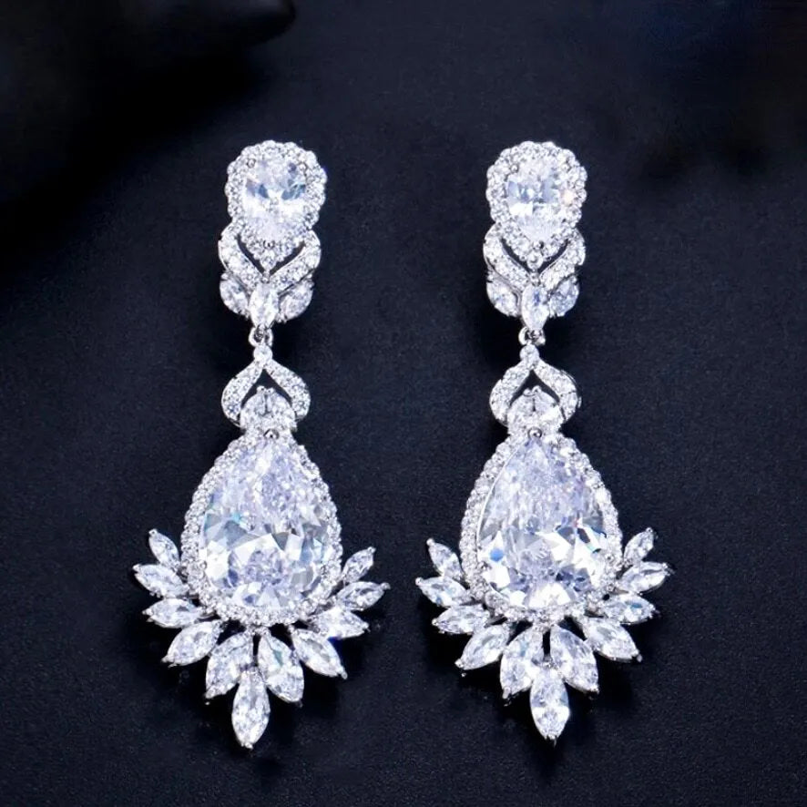 Wedding Jewelry - Cubic Zirconia Bridal Earrings - More Colors