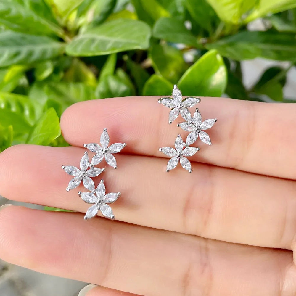 Wedding Jewelry - CZ Bridal Earrings, Bridesmaids Gift