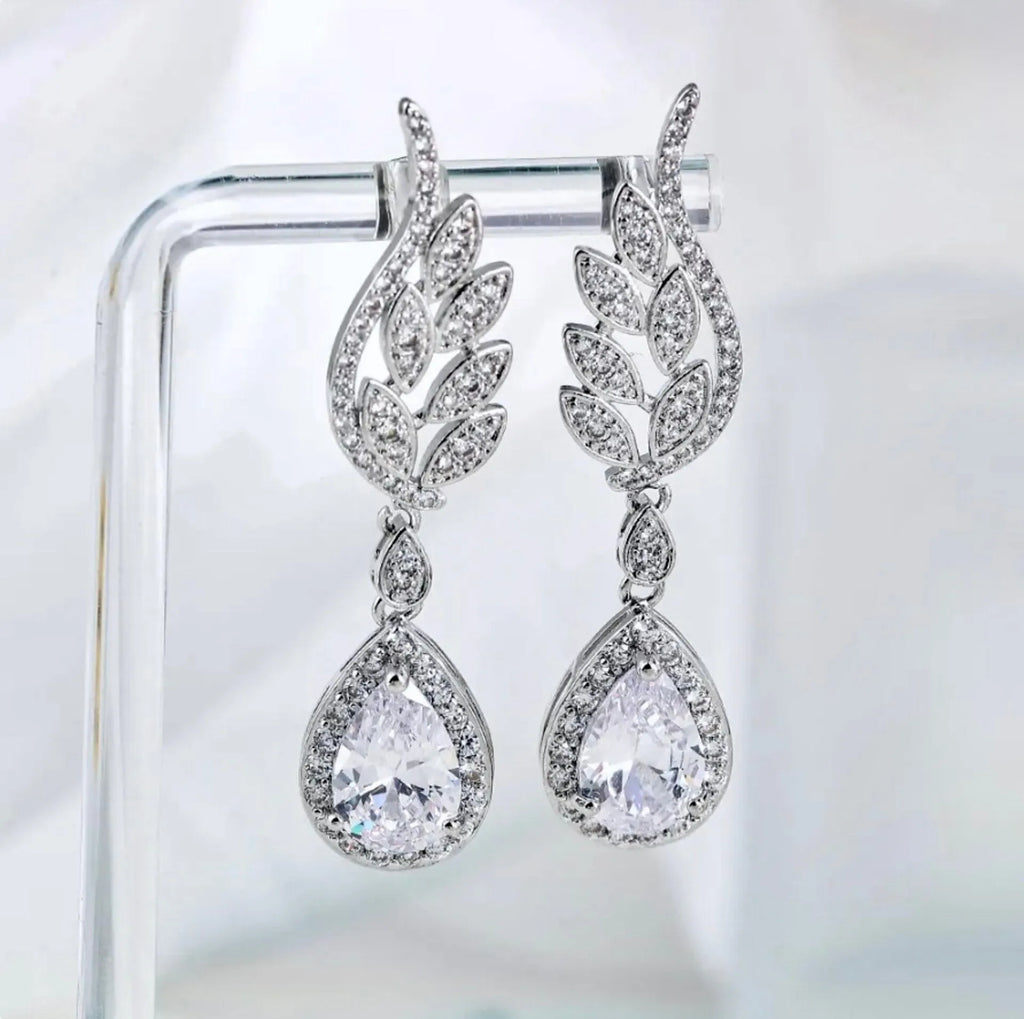 Wedding Jewelry - Cubic Zirconia Bridal Earrings - More Colors