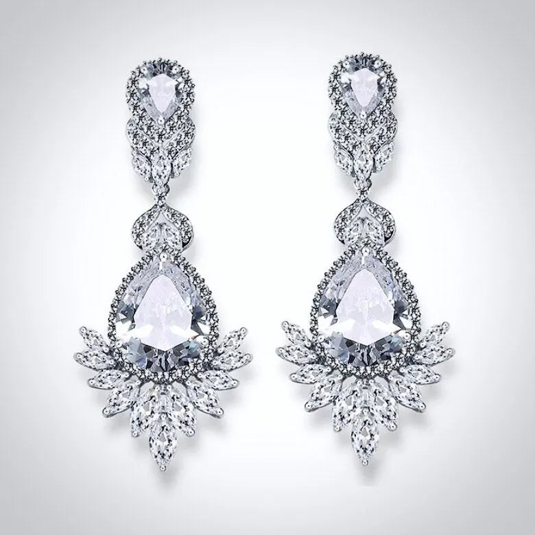 Wedding Jewelry - Cubic Zirconia Bridal Earrings - More Colors