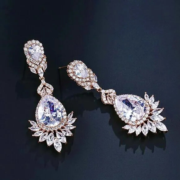 Wedding Jewelry - Cubic Zirconia Bridal Earrings - More Colors