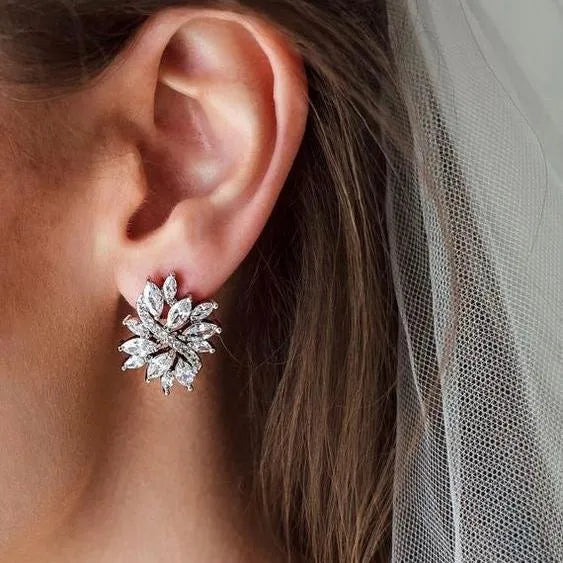 Wedding Jewelry - Cubic Zirconia Bridal Jewelry Set - Available in Silver and Rose Gold