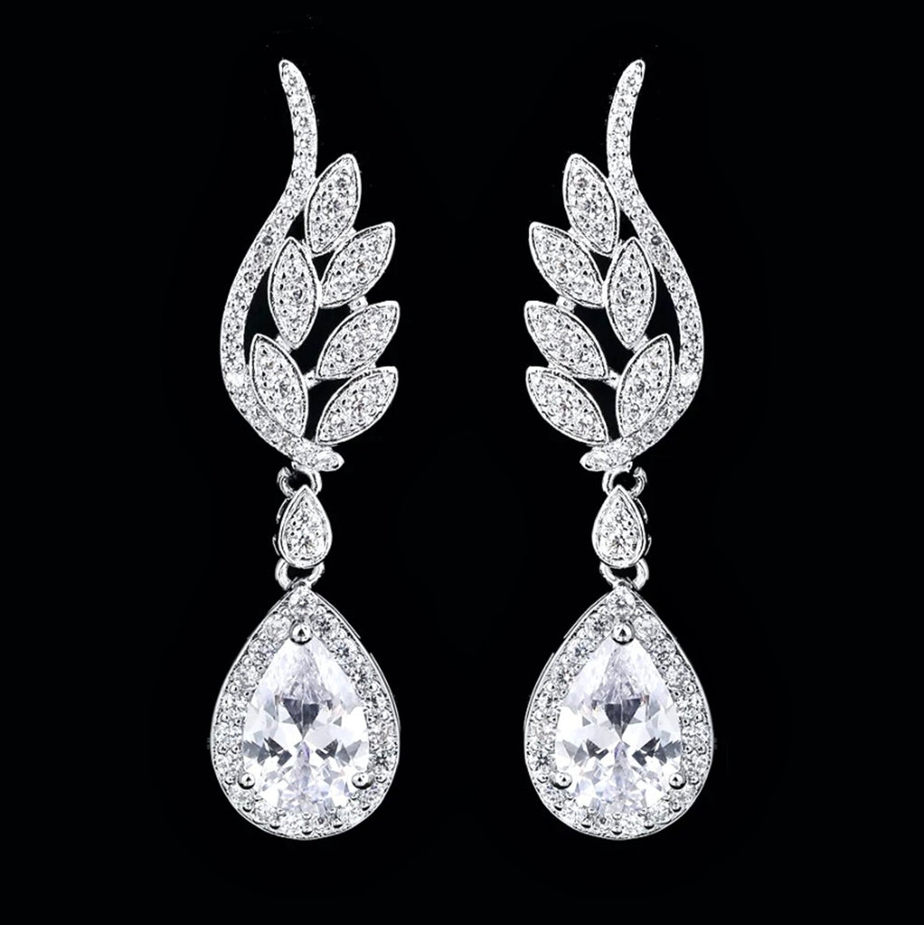 Wedding Jewelry - Cubic Zirconia Bridal Earrings - More Colors