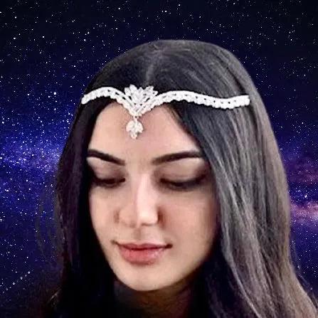 Wedding Hair Accessories - Cubic Zirconia Bridal Frontlet Tiara 