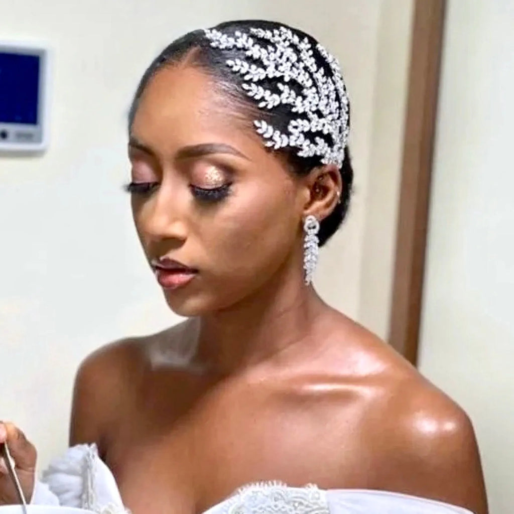 Wedding Hair Accessories - Cubic Zirconia Bridal Hair Comb - Available in Silver and Yellow Gold