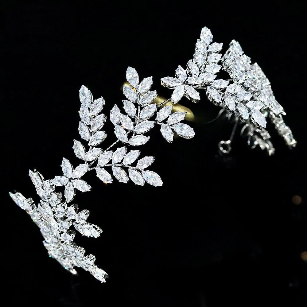 Wedding Hair Accessories - CZ Bridal Tiara Headdress / Headband - Available in Silver, Rose Gold and Yellow Gold