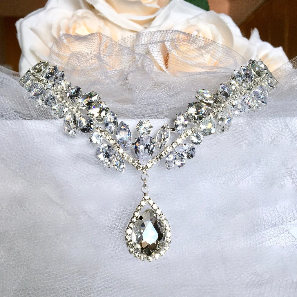 Wedding Hair Accessories - Cubic Zirconia Bridal Headdress - Available in Silver and Gold