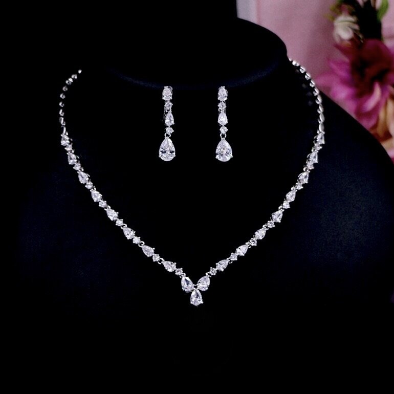 Wedding Jewelry - Cubic Zirconia Bridal Jewelry Set