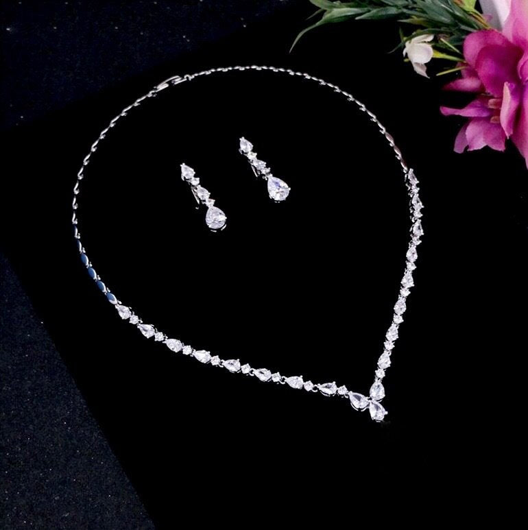 Wedding Jewelry - Cubic Zirconia Bridal Jewelry Set