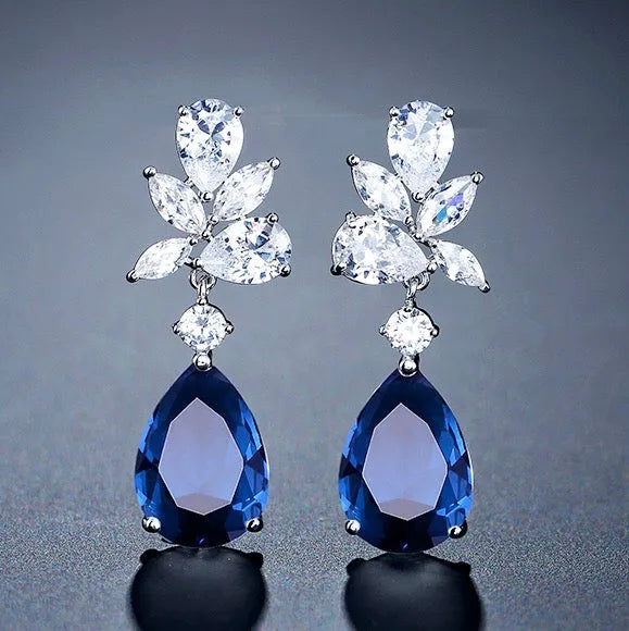 Wedding Jewelry - Cubic Zirconia Bridal Jewelry Set - Available in Silver, Rose Gold and Yellow Gold