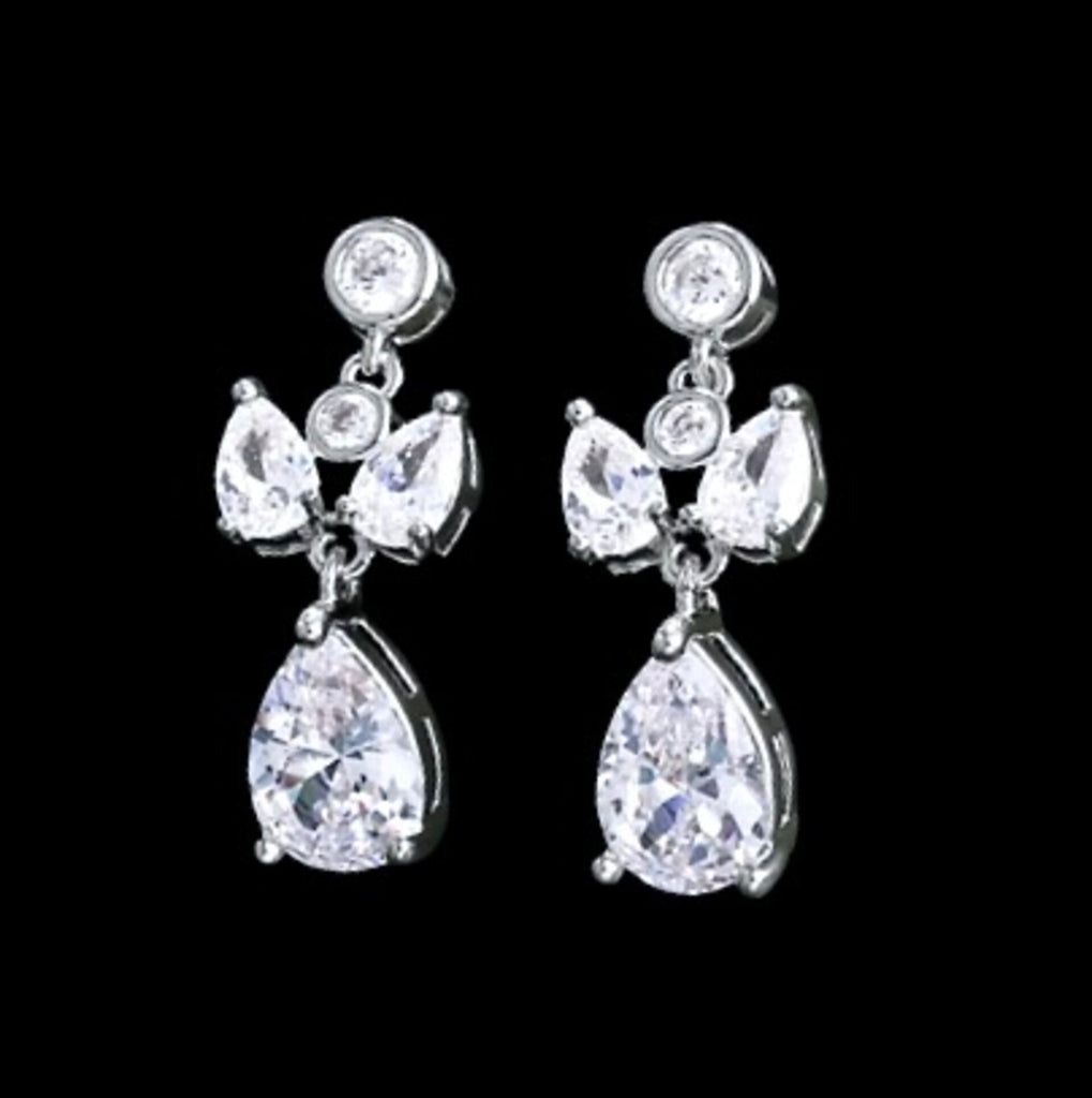 Wedding Jewelry - Cubic Zirconia Bridal Jewelry Set - Available in Silver and Gold