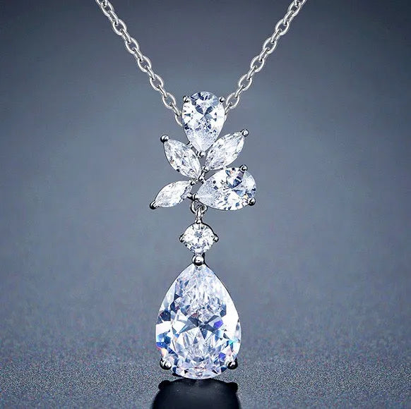 Wedding Jewelry - Cubic Zirconia Bridal Jewelry Set - Available in Silver, Rose Gold and Yellow Gold