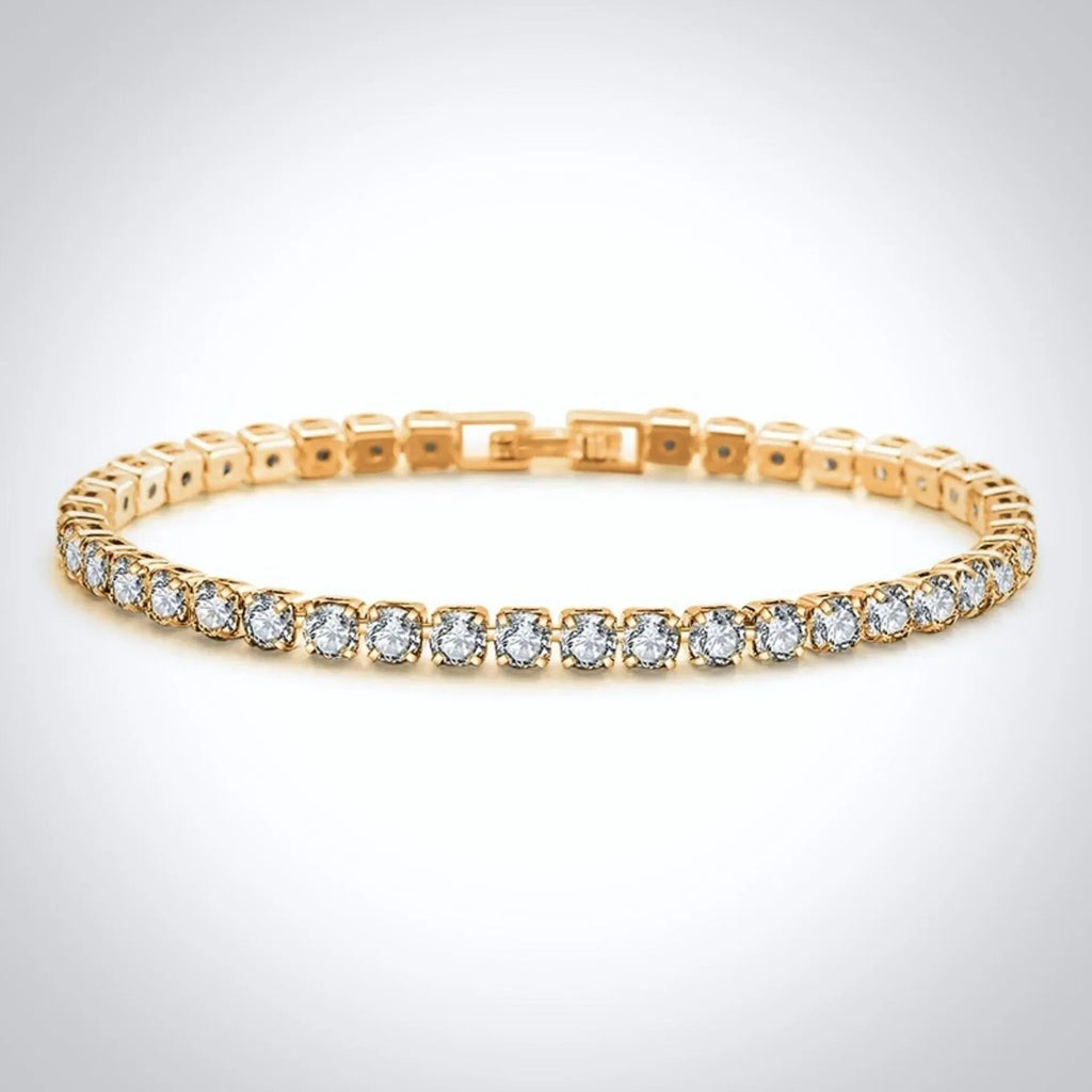 Wedding Jewelry - Cubic Zirconia Bridal Bracelet - Available in Silver, Rose Gold and Yellow Gold
