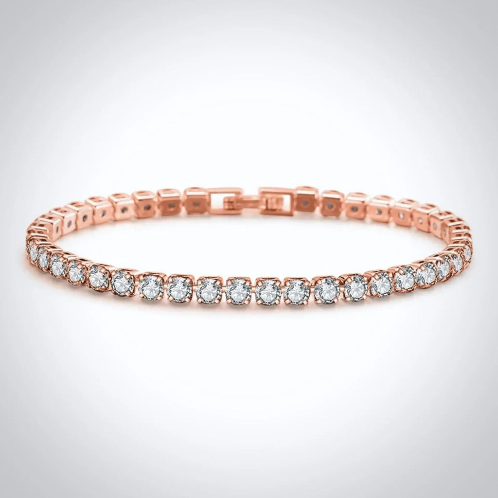 Wedding Jewelry - Cubic Zirconia Bridal Bracelet - Available in Silver, Rose Gold and Yellow Gold