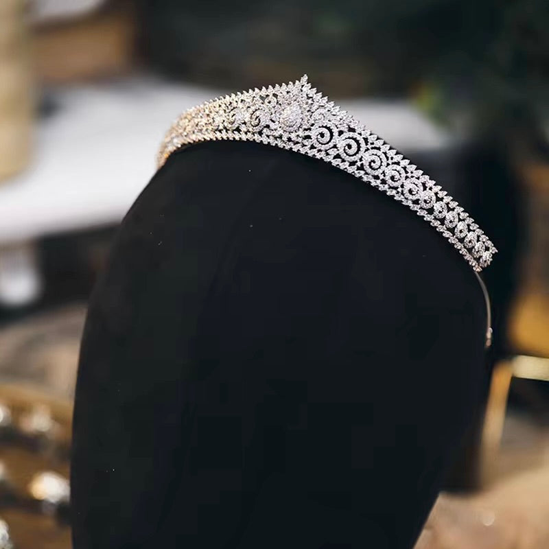 Wedding Hair Accessories - Cubic Zirconia Bridal Tiara