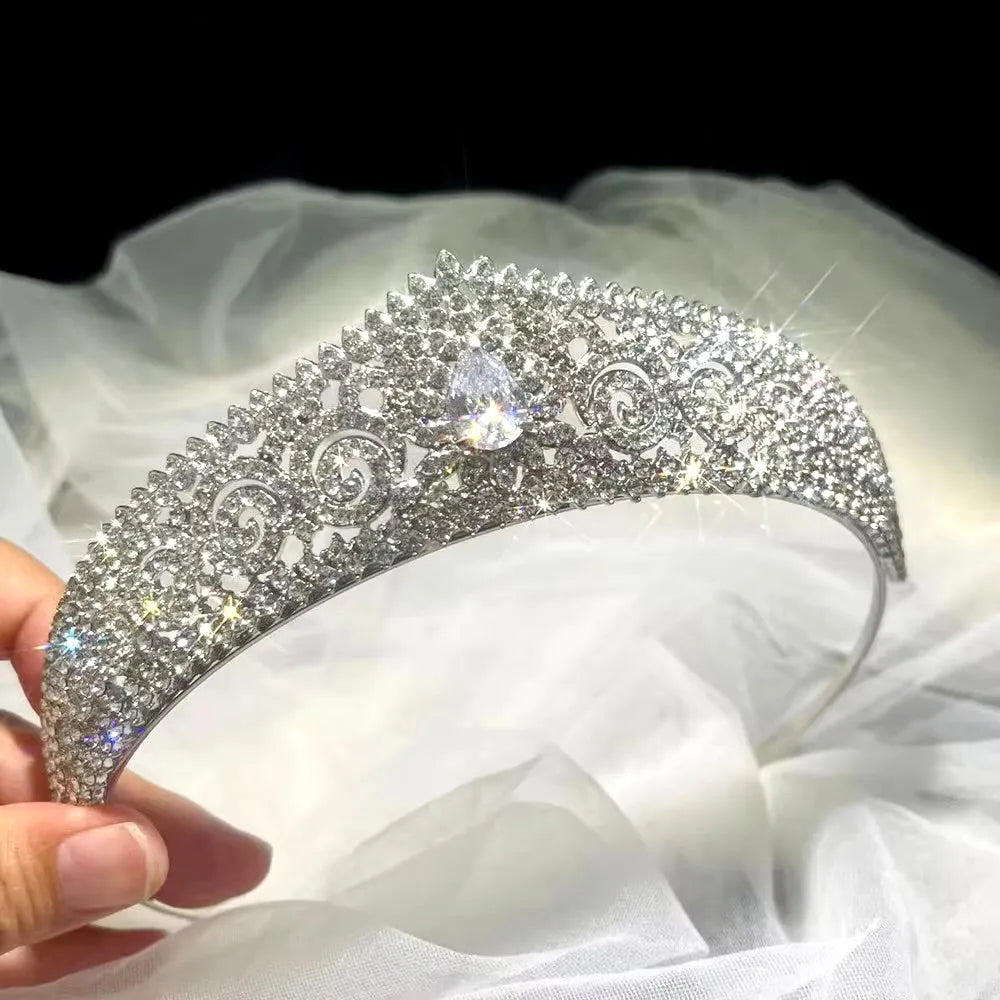 Wedding Hair Accessories - Cubic Zirconia Bridal Tiara
