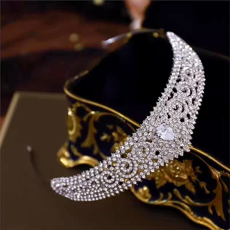 Wedding Hair Accessories - Cubic Zirconia Bridal Tiara