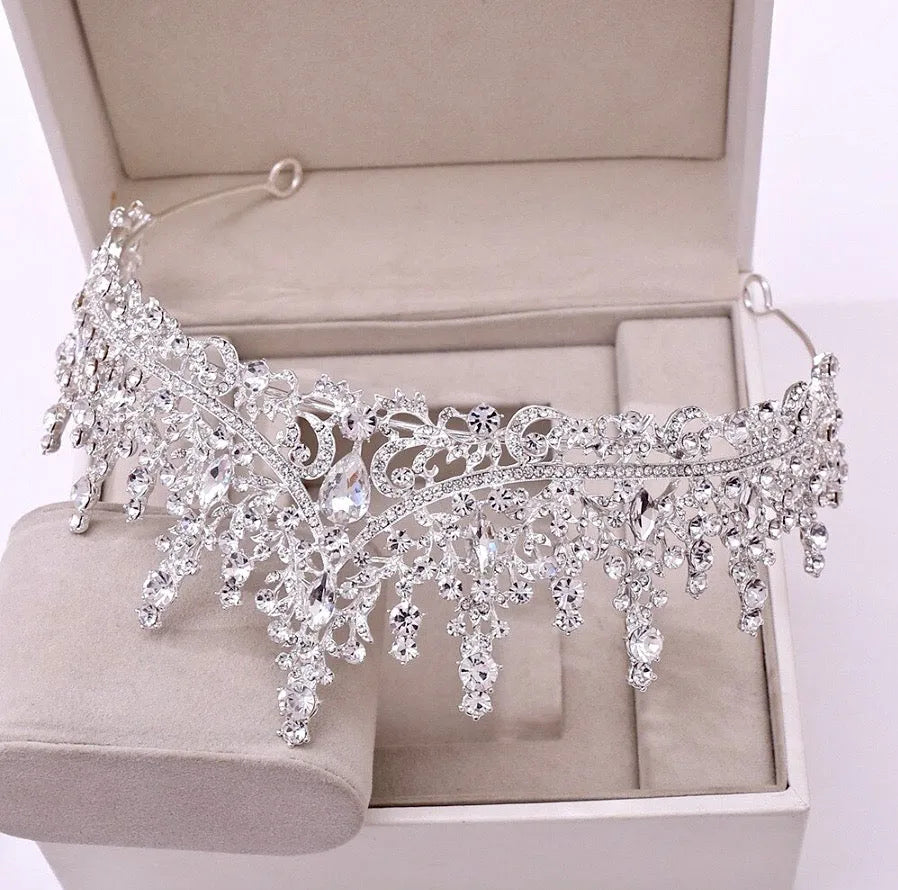 Wedding Hair Accessories - Baroque Bridal Tiara - Available in Rose Gold, Silver and Yellow Gold