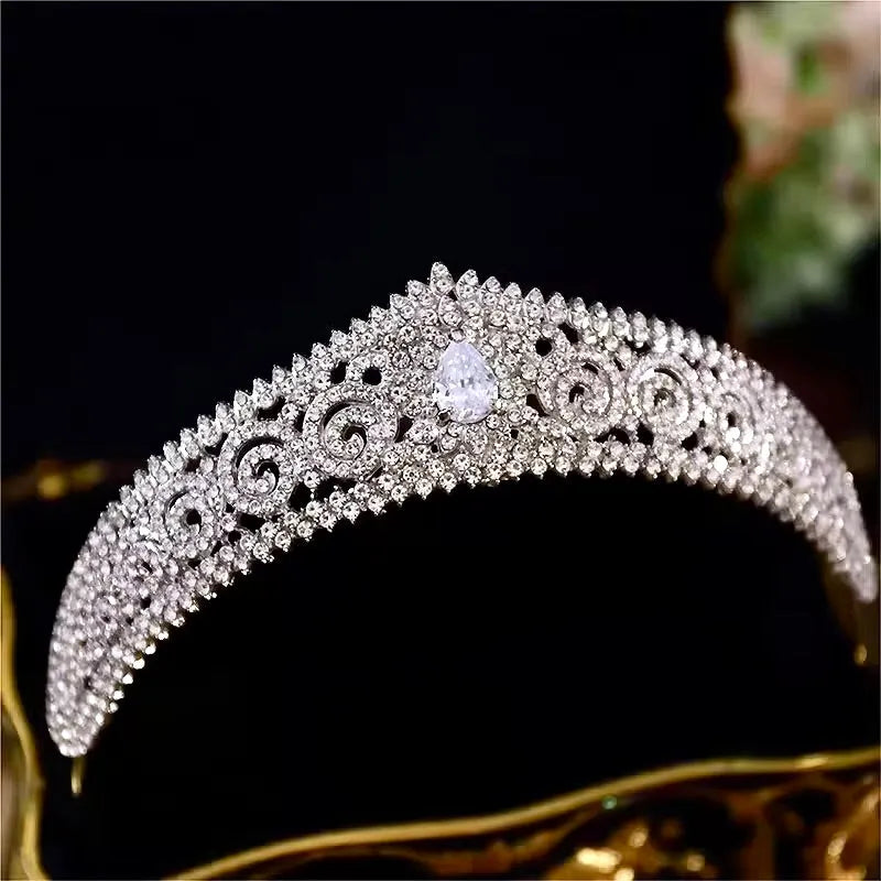 Wedding Hair Accessories - Cubic Zirconia Bridal Tiara