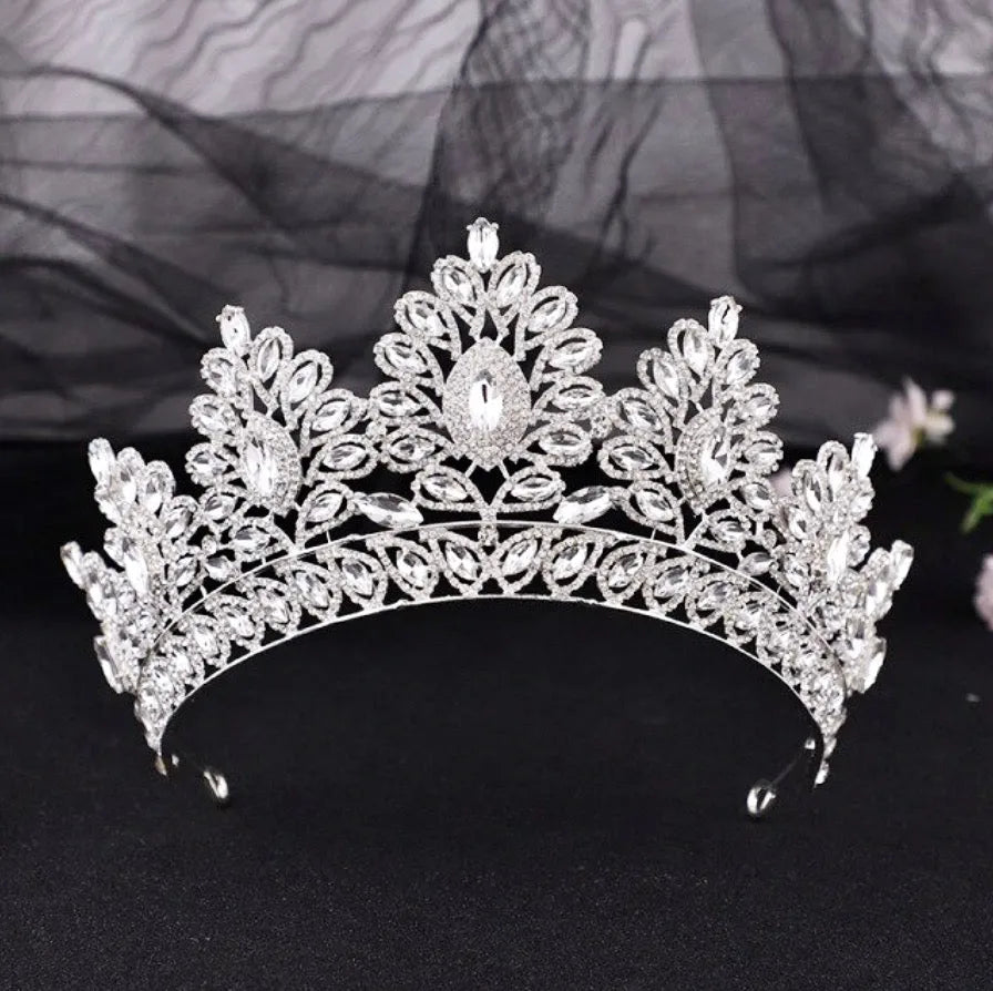Wedding Hair Accessories - Crystal Bridal Tiara - Available in Silver and Gold