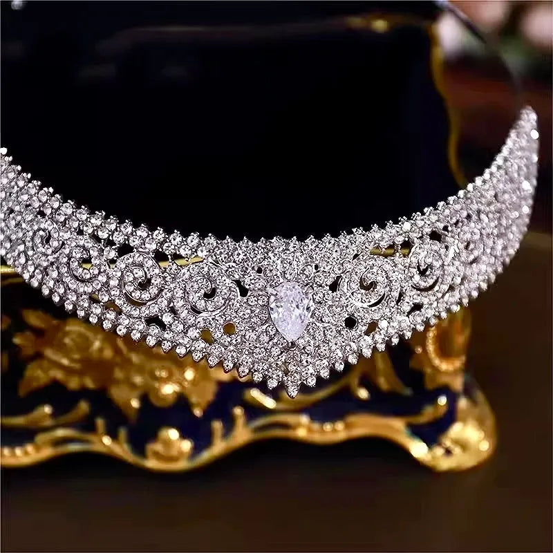 Wedding Hair Accessories - Cubic Zirconia Bridal Tiara