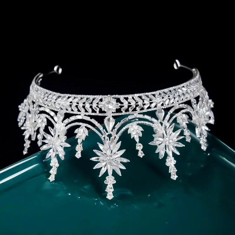 Wedding Hair Accessories - Cubic Zirconia Bridal Tiara