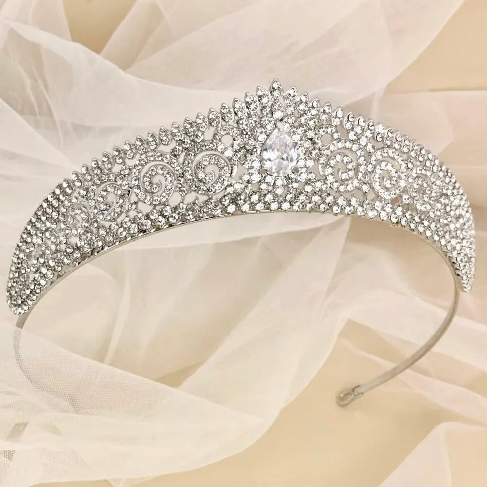 Wedding Hair Accessories - Cubic Zirconia Bridal Tiara