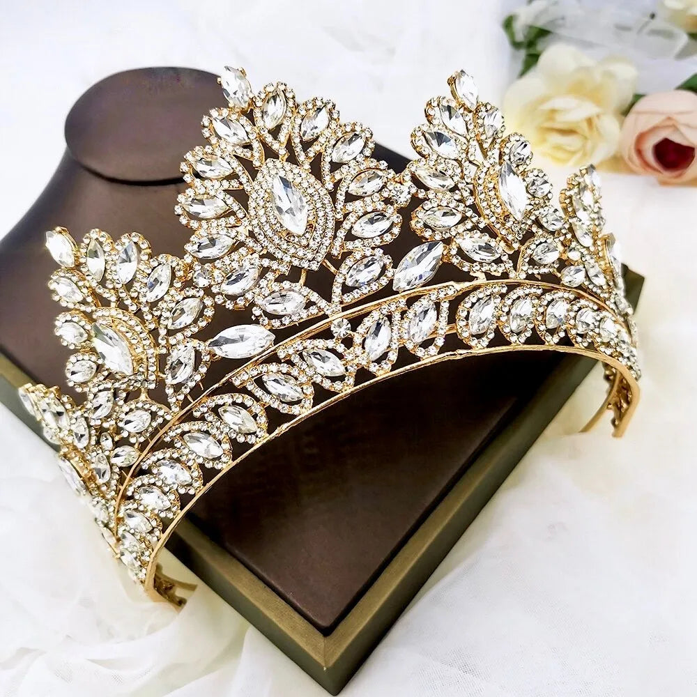 Wedding Hair Accessories - Crystal Bridal Tiara - Available in Silver and Gold