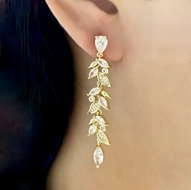 Wedding Jewelry - Cubic Zirconia Bridal Jewelry Set - Available in Silver and Gold
