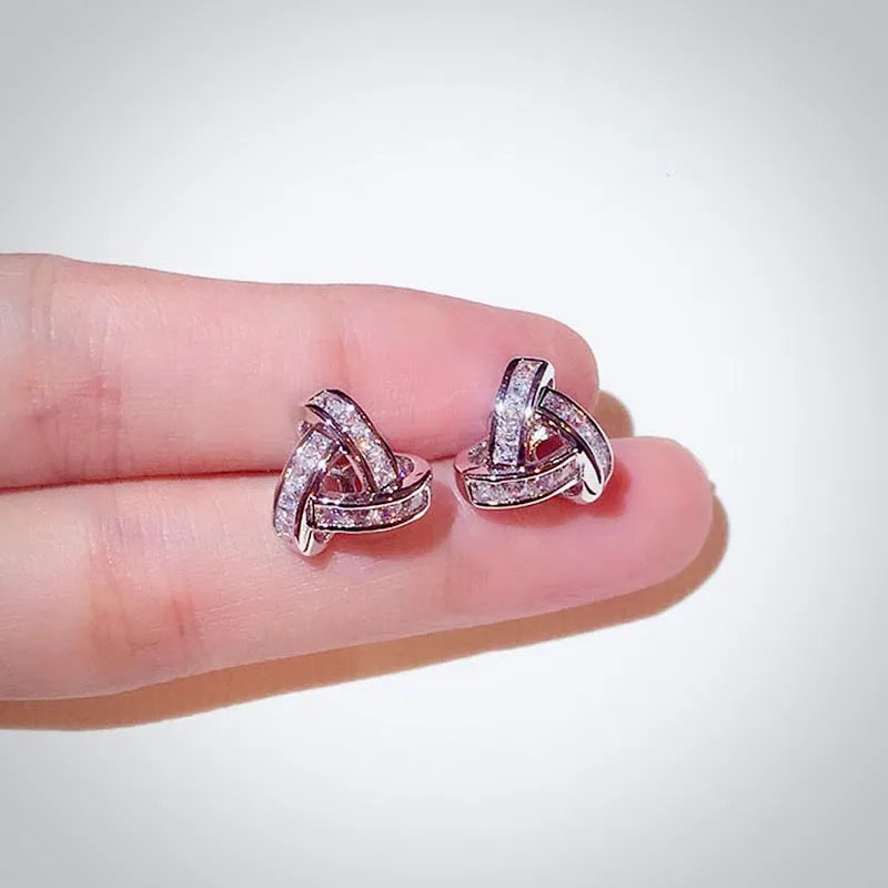 Wedding Jewelry - Cubic Zirconia Necklace and Earrings Set - Available in Silver, Gold and Rose Gold