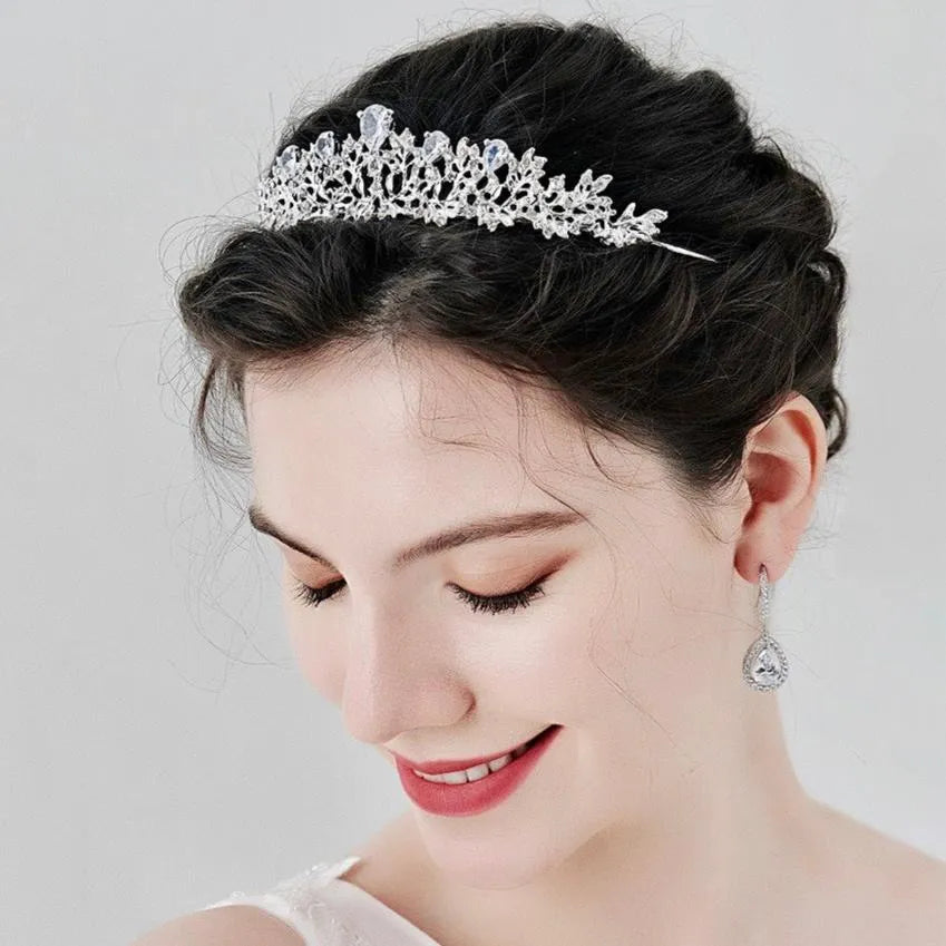 Wedding Jewelry - Cubic Zirconia Bridal Earrings - Available in Silver, Rose Gold and Yellow Gold