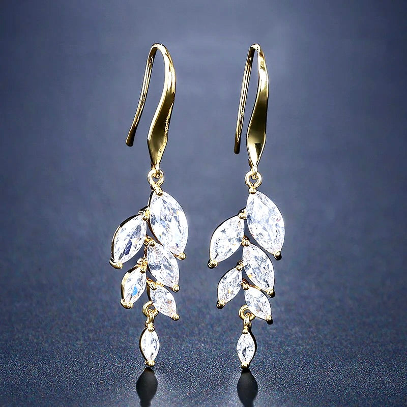Wedding Jewelry - Cubic Zirconia Bridal Jewelry Set - Available in Silver, Rose Gold and Yellow Gold