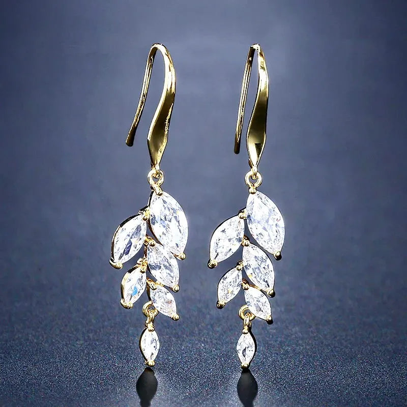 Wedding Jewelry - Cubic Zirconia Bridal Jewelry Set - Available in Silver, Rose Gold and Yellow Gold